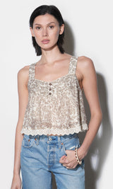 Wanda Pintucked Top
