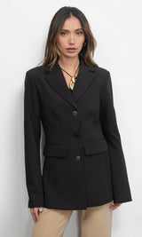 Yellis Pinched Waist Blazer
