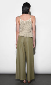 Paisley Wide Leg Pull On Pants