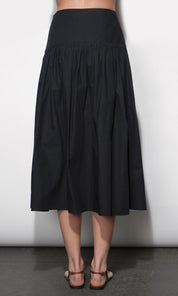Oren Poplin Midi Skirt