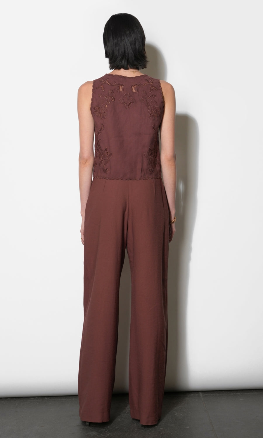 Taryn Waist Tie Detailed Wide Leg Pants