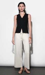Raven Knit Pull-On Pants