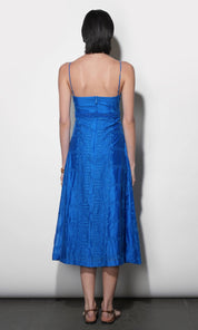 Abigail Embroidered Empire Midi Dress