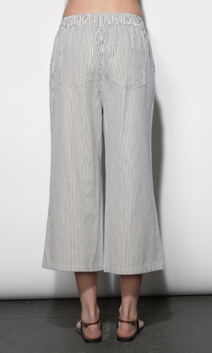 Alice Canvas Stripe Wide Leg Culottes