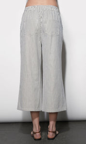 Alice Canvas Stripe Wide Leg Culottes