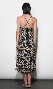 Tara Braided Strap Midi Dress