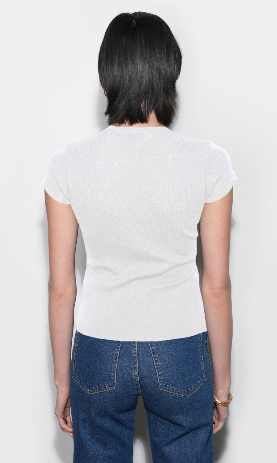 Vera Crew Neck Button Detailed Knit Top