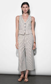 Alice Canvas Stripe Vest