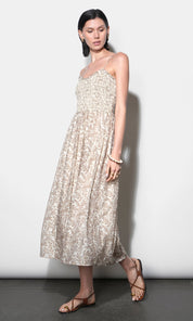 Valarie Smocked Midi Dress