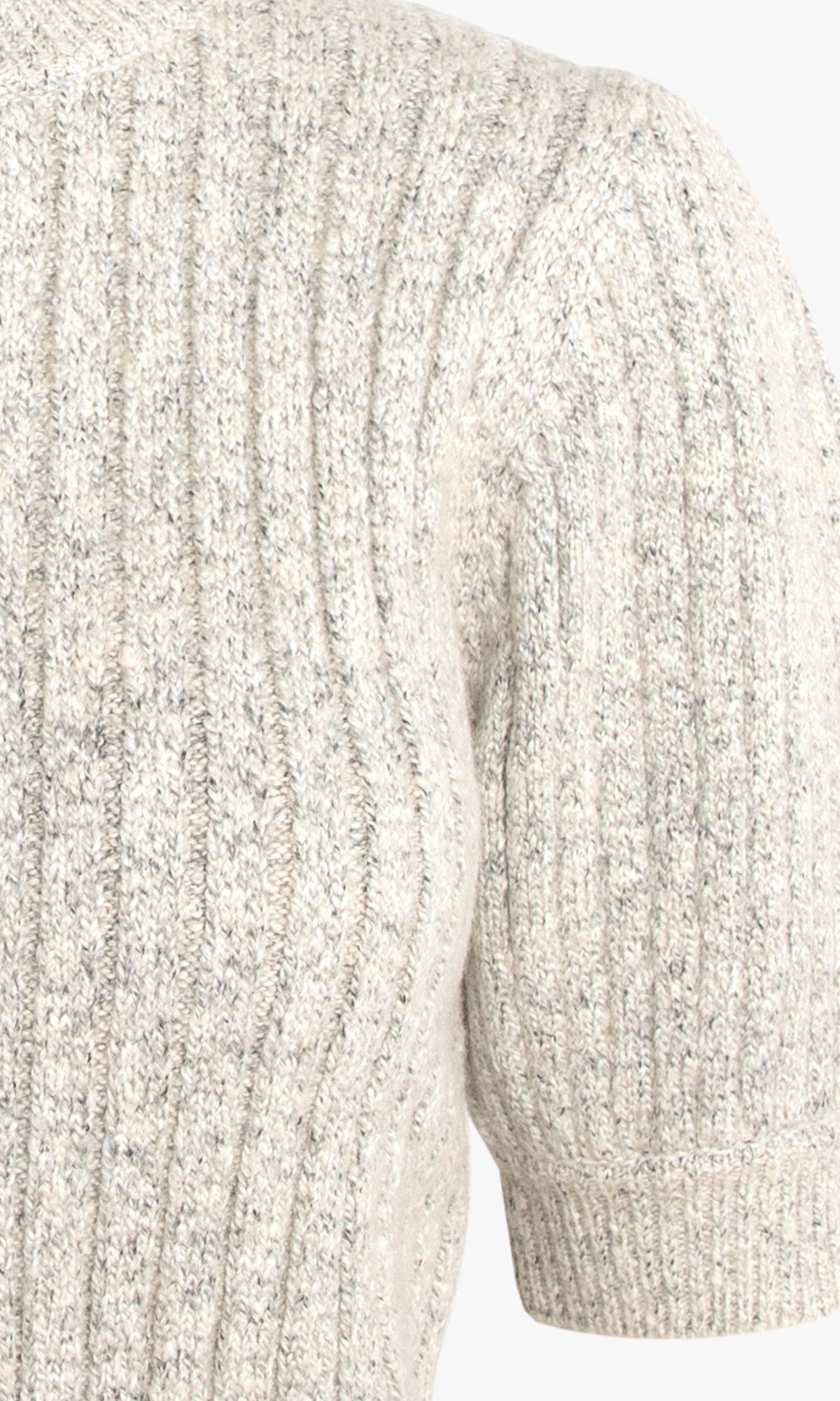 Francis Cozy Marled Knit Short Sleeve Knit Top