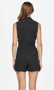 Ingrid Cupro Sleeveless Romper W/ Side Tabs